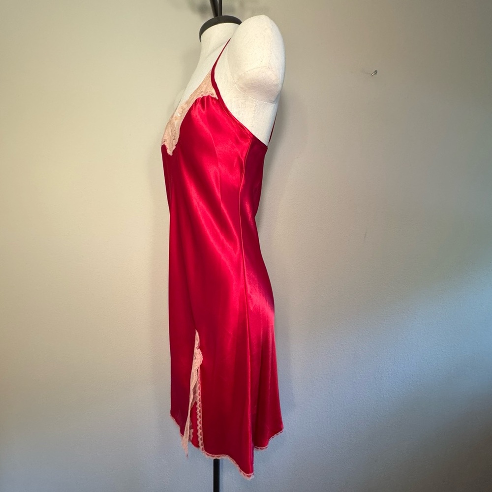Gillian & O’Malley Red Silky Satin Lingerie Nightgown Size S - Picture 4 of 16